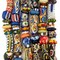 The Bead Chest Premium Ghana Glass Beads: Artisan Krobo & Recycled Glass Medley, Full Strand